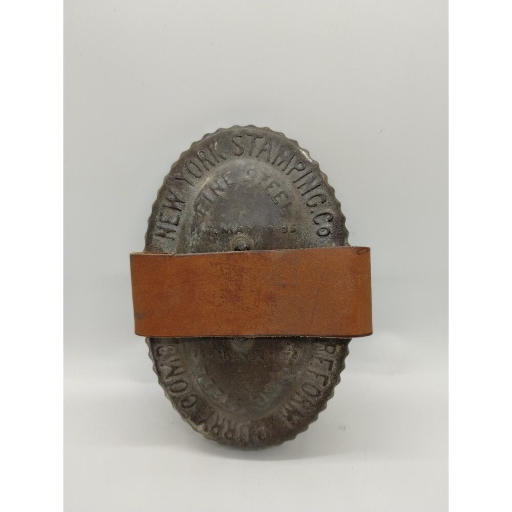 Reform Curry Comb New York Stamping Co. - Pat. May 19 1896 Horse Equestrian